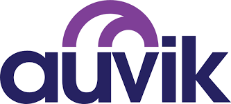 The image shows the logo for Qwik, featuring the word "Qwik" in bold letters. The letter "Q" has a unique design with a gradient arc transitioning from purple to dark blue, forming a semi-circle above the rest of the letters in the word, subtly hinting at their expertise in Managed IT Services.