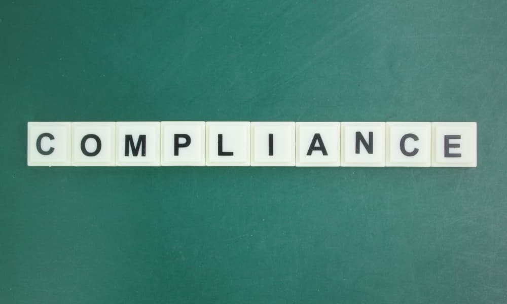 Data backup compliance concept photo