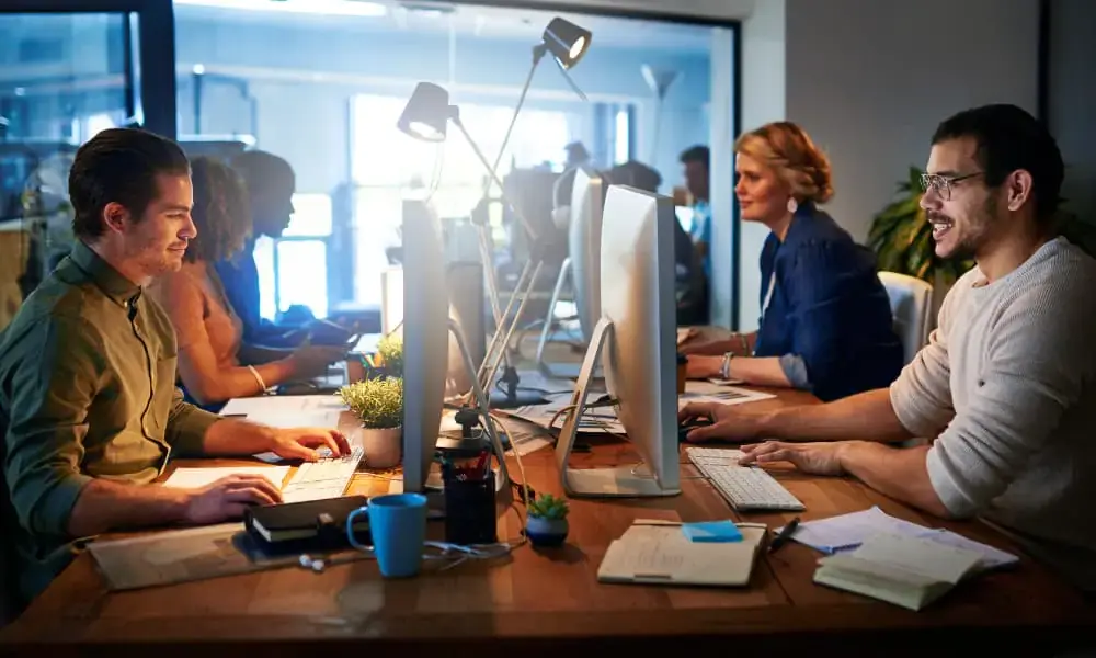 Employees work uninterrupted during custom I.T. upgrades.