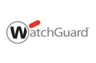 The image shows the logo for WatchGuard, which consists of the word "WatchGuard" with the letters "W" and "G" emphasized by a red accent and the "W" inside a gray circle. The letters are in a modern, sans-serif font.